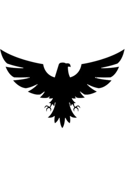Kartal Tasarım Oto Sticker Siyah 21*29 cm