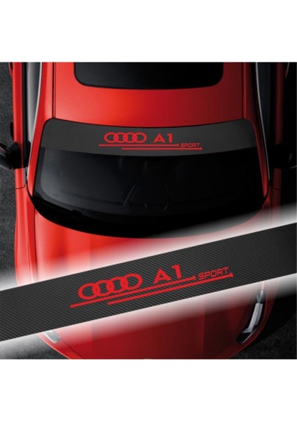 Audi A1 Için Uyumlu Aksesuar Oto Ön Cam Oto Sticker Karbon