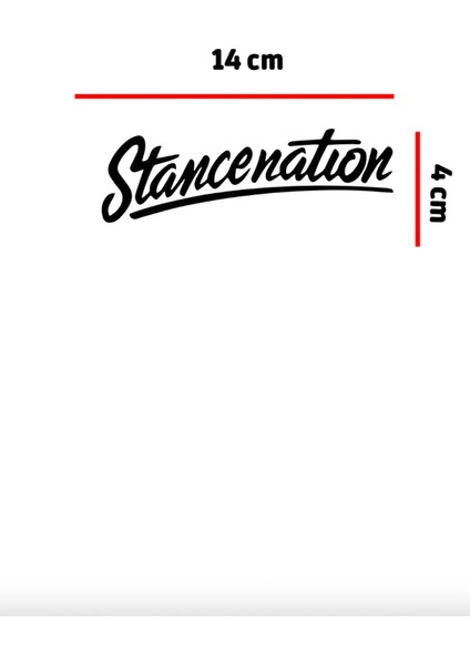 Stancenation Oto Sticker 14*4 cm