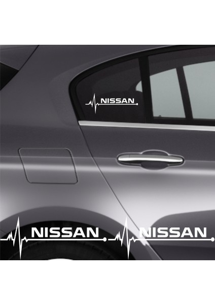 Nissan Pulsar Için Uyumlu Aksesuar Oto Ritim Sticker 2 Adet 20*9 cm