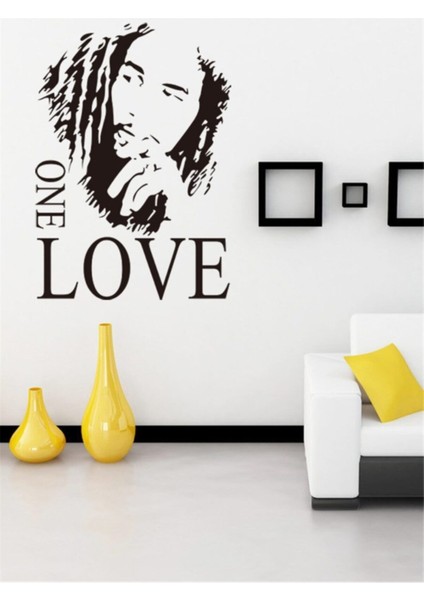 Bob Marley One Love Ev Dekoratif Sticker