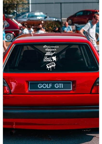 Oto Arka Cam Sticker Ingilizce Model 73 40*20 cm
