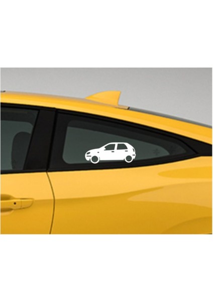 Otomobil Tasarım Oto Sticker Model 11 Siyah 16*6 cm
