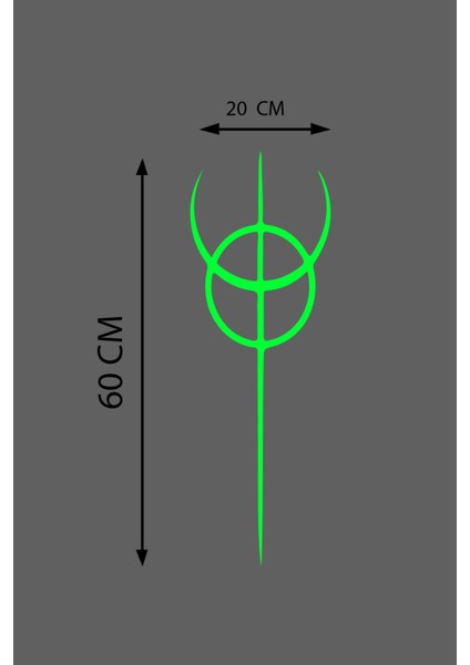 Oto Kaput Şerit Sticker Dönence Daire Tasarım Yeşil 20*60 cm fiyatları