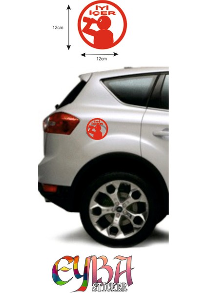 Iyi Içer Benzin Deposu Sticker 12*12 cm