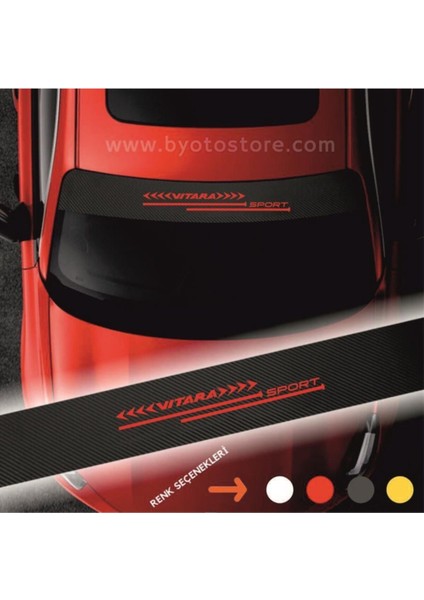 Suzuki Vitara Için Uyumlu Aksesuar Oto Ön Cam Oto Sticker Karbon