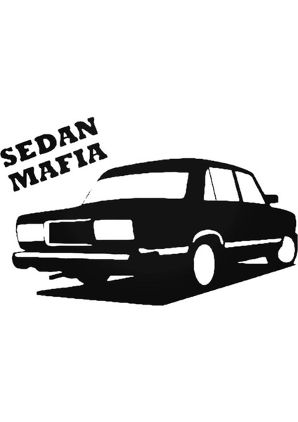 Sedan Mafia Tasarım Oto Sticker Model B 20*15 cm