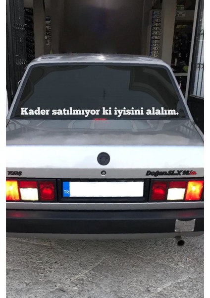 Oto Cam Yazı Sözleri Ticari-Servis-Dolmuş-Panelvan Uzun Sticker Model 3