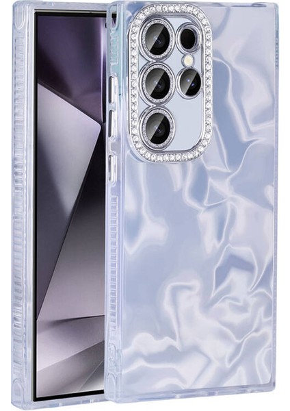 Samsung Galaxy S24 Ultra Kılıf Airbagli Parlak Taş Detay Tasarımlı Esila Kapak