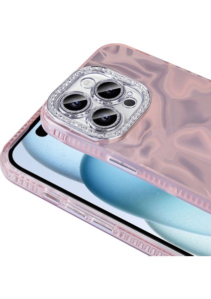iPhone 14 Pro Max Kılıf Airbagli Parlak Taş Detay Tasarımlı Esila Kapak