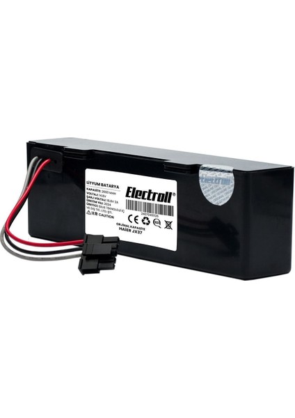 Haier Jx37 Uyumlu Batarya (ORJİNAL KAPASİTE) 2600mah Pil Robot Süpürge Batarya Değişimi fiyatları