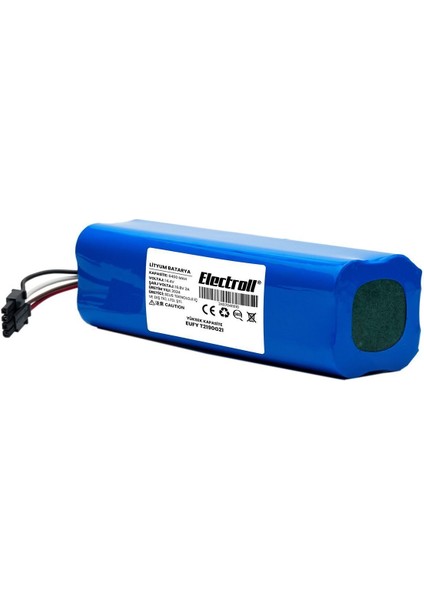Eufy T2190g21 Uyumlu Batarya (ULTRA YÜKSEK KAPASİTE) 6400mah Pil Robot Süpürge Batarya Değişimi modelleri