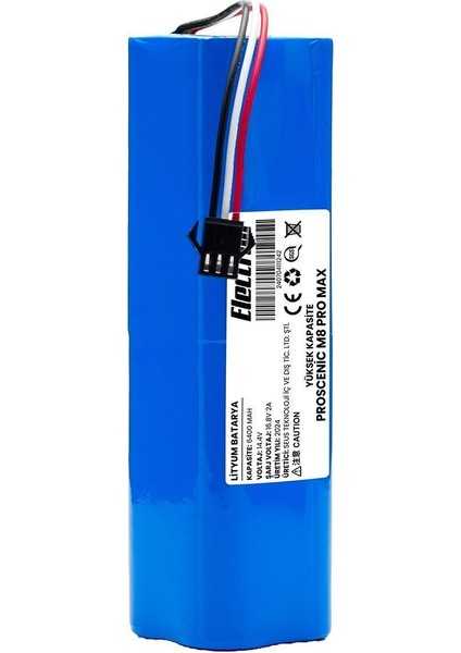 Proscenic M8 Pro Max Uyumlu Batarya (ULTRA YÜKSEK KAPASİTE) 6400mah Pil Robot Süpürge Batarya Değişimi fırsatları