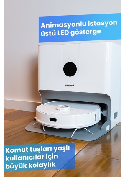 Maxpro 5000pa Dual Cleaning Su Ve Toz Toplama Üniteli Robot Süpürge ( Türkiye Garantili)