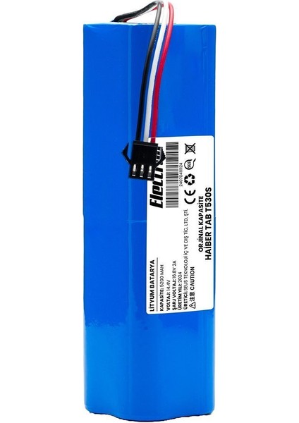 Haiber Tab T530s Uyumlu Batarya (ORJİNAL KAPASİTE) 5200mah Pil Robot Süpürge Batarya Değişimi fırsatları