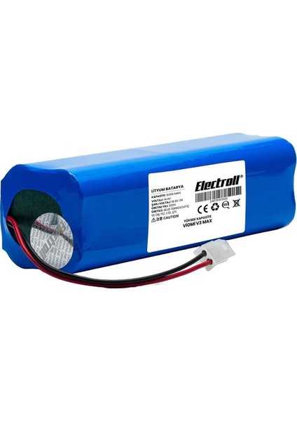 Viomi V3 Max Uyumlu Batarya (ULTRA YÜKSEK KAPASİTE) 6400mah Pil Robot Süpürge Bataryası V-RVCLM27B fiyatları