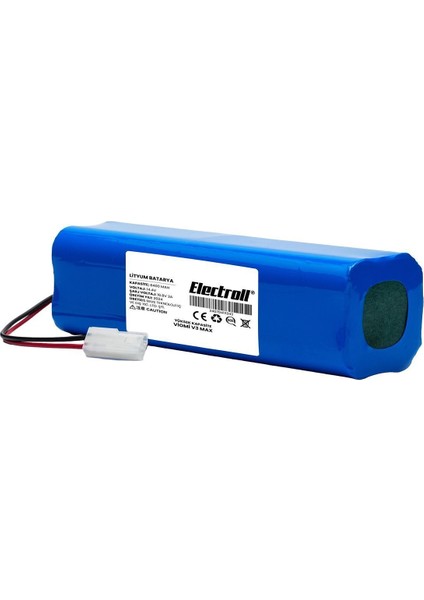 Viomi V3 Max Uyumlu Batarya (ULTRA YÜKSEK KAPASİTE) 6400mah Pil Robot Süpürge Bataryası V-RVCLM27B modelleri