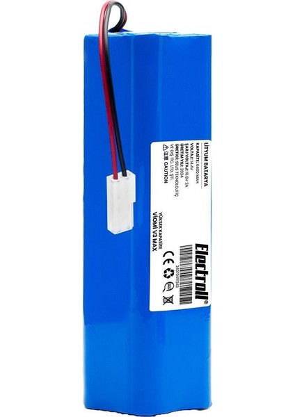 Viomi V3 Max Uyumlu Batarya (ULTRA YÜKSEK KAPASİTE) 6400mah Pil Robot Süpürge Bataryası V-RVCLM27B fırsatları