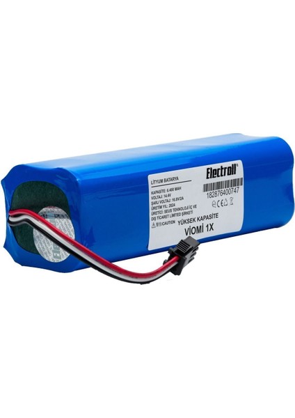 Viomi 1x Uyumlu Batarya (ULTRA YÜKSEK KAPASİTE) 6400mah Pil Robot Süpürge Batarya Değişimi fiyatları