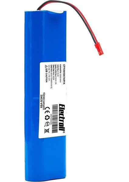 Zaco V5x Uyumlu Batarya (ULTRA YÜKSEK KAPASİTE) 3200mah Pil Robot Süpürge Batarya Değişimi fırsatları