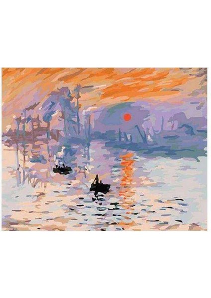 Shopping Haven Kanvasmonet Gün Doğumu Sayılarla Boyama Seti Kasnaklı 50 x 65 cm