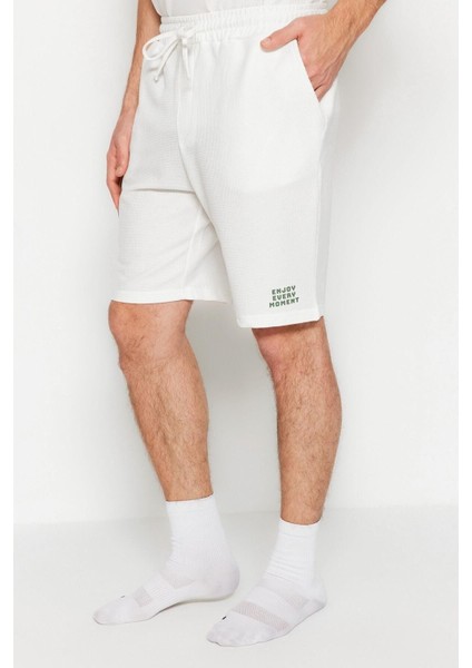 Erkek Pamuklu Bisiklet Yaka Kısa Kol Regular Fit Örme Şortlu Pijama Takımı