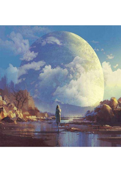 Kanvassirius Gezegeni Sayılarla Boyama Seti Kasnaklı 50 x 65 cm