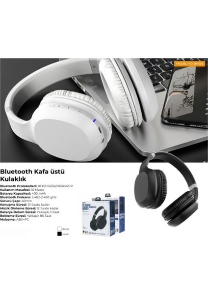 Bluetooth Kafa Üstü Kulaklık