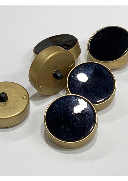 Kaban Kürk Manto Düğmesi / Italyan Düğme 6 Lı Set / Mat Gold Siyah 2,7 cm /M009 fiyatları