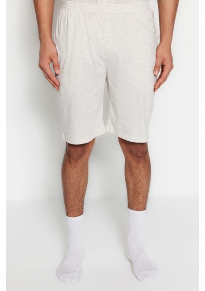 Erkek Pamuk Polyester Gömlek Yaka Kısa Kol Regular Fit Gömlek Yaka Örme Yazlık Şortlu Pijama Takımı