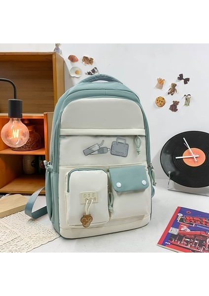 Kadın Ortaokul Öğrencileri Için Sırt Büyük Kapasiteli Sırt Okul Çantası (Yurt Dışından)