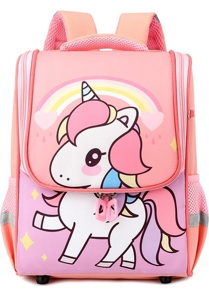 Öğrenci Okul 1 6 Karikatür Tuval Büyük Kapasiteli Su Geçirmez Anaokulu Uzay Sırt Çantası (Yurt Dışından)