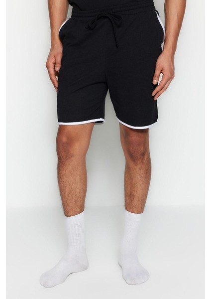 Erkek Bisiklet Yaka Kısa Kol Regular Fit Bisiklet Yaka Kol Şeritli Şortlu Pijama Takımı indirimleri