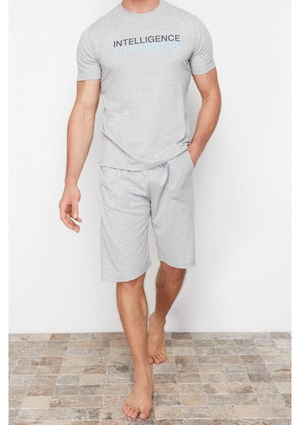 Erkek Pamuk Polyester Düğmeli Yaka Kısa Kol Regular Fit Bisiklet Yaka Örme Şortlu Pijama Takımı modelleri