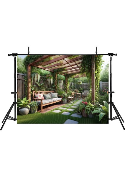 Doğal Ahşap Bahçe Temalı Arka Plan, 200X150CM Stüdyo Fonu fiyatları