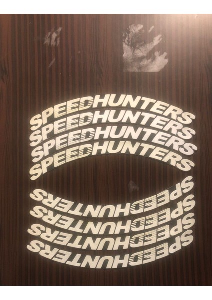 Speedhunters Motosiklet ve Otomobil Lastik Yazısı Sticker Arma 8 Adet