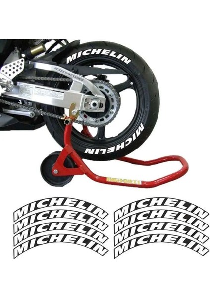 Michelin Lastik Yanak Yazısı 8'li Beyaz