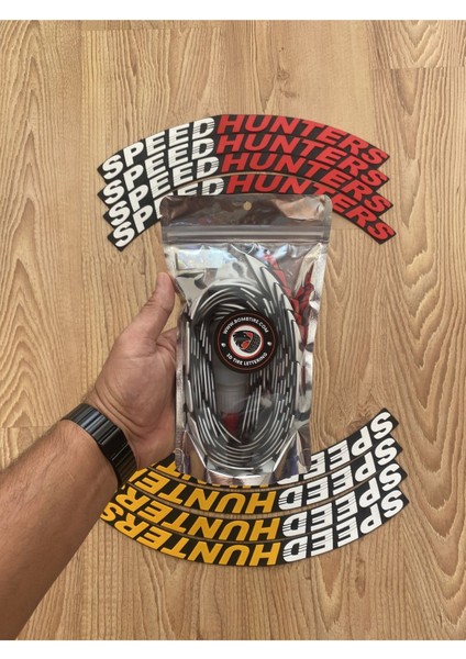 Speedhunters Lastik Yazı Orijinal Ürün 2.5 cm Proseries ™ 1 Yıl Garantili 8 Adet Tutkal