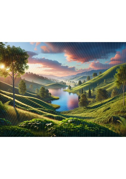 Huzur Veren Doğa Manzarası Temalı Stüdyo Fonu, 200X150CM Arka Plan