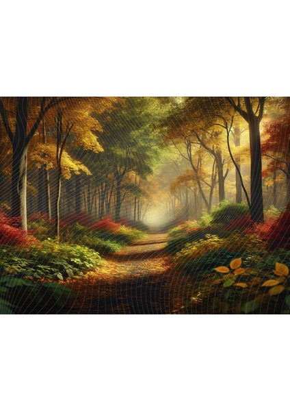 Sonbahar Ormanı Temalı Doğa Stüdyo Fonu, 200X150CM Arka Plan