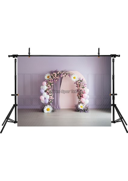 Pembe Çiçekli Romantik Konsept 200X150CM Stüdyo Fonu Arka Plan fiyatları