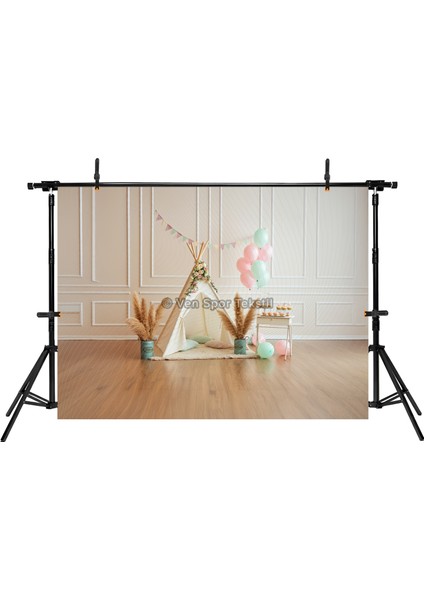 Pastel Renklerde Çadır Temalı Stüdyo Fonu - 200X150CM Arka Plan fiyatları