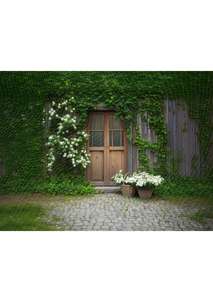 Yeşillikler Içinde Bahçe Kapısı Temalı Stüdyo Fonu - 200X150CM Arka Plan