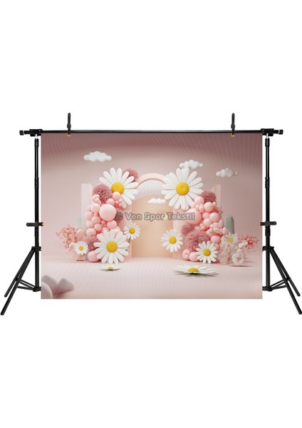 Pembe ve Papatya Temalı Romantik Stüdyo Fonu, 200X150CM, Arka Plan fiyatları