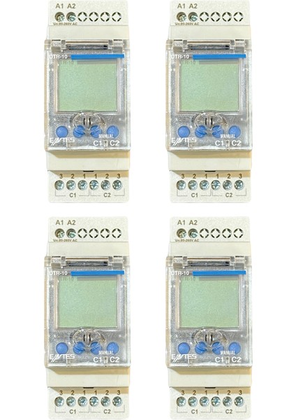 Dtr-10 16A Astronomik Zaman Rölesi (4 Adet)