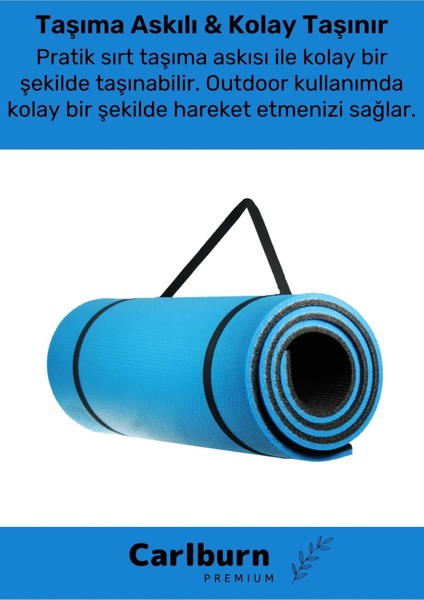 Taşıma Askılı Konforlu Kalın Rahat Çift Taraflı Kamp Zemin Çadır Uyku Matı Yer Minderi