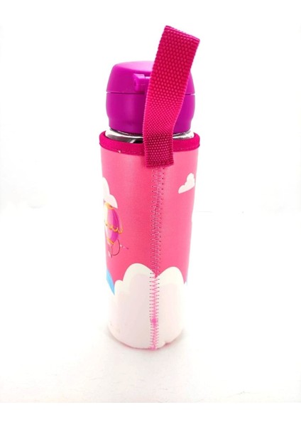 Okul Su Matarası Cam H2O Deri Kılıflı Kilit Sistemli Prenses Pembe 500 ml fırsatları