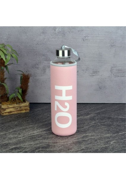 H2O Kılıflı Cam Matara 750 ml