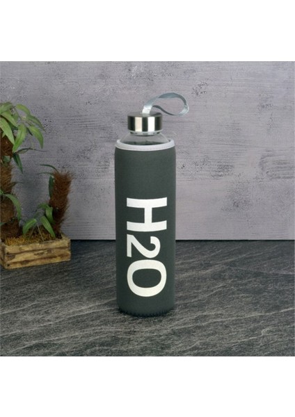 H2O Kılıflı Cam Matara 750 ml