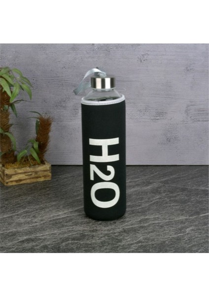 H2O Kılıflı Cam Matara 750 ml